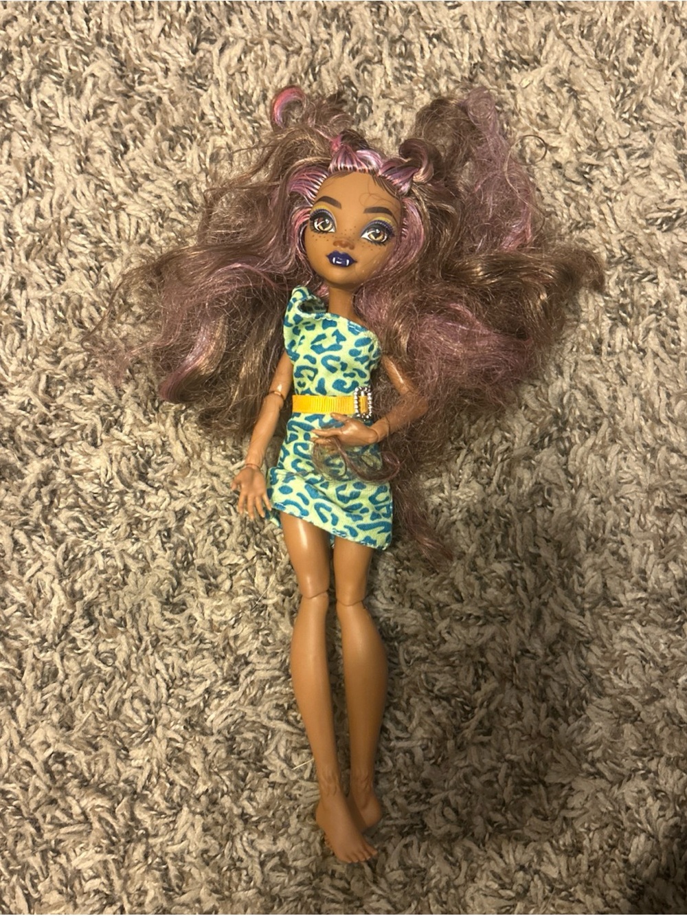 Monster High Clawdeen Wolf Studio Doll G3 2022 Mattel – Dress. No boots. Hair ne